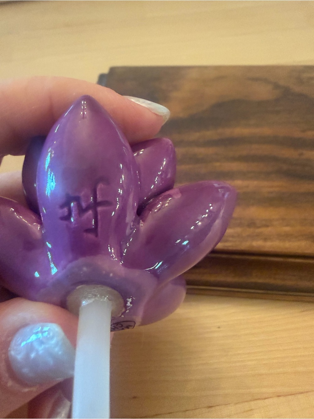 Nora Fleming mini purple succulent - Picture 2 of 4
